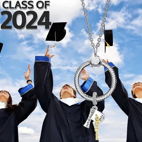 Miniatura 5 de Clase de 2023 - Abalorio de graduación para pulsera Pandora