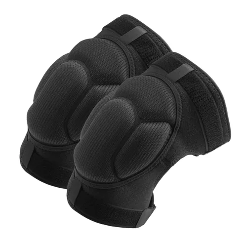 NOLITOY Rodilleras multiusos, material de esponja, apto para jardinería, baile, deportes, hombres y mujeres, negro, grande