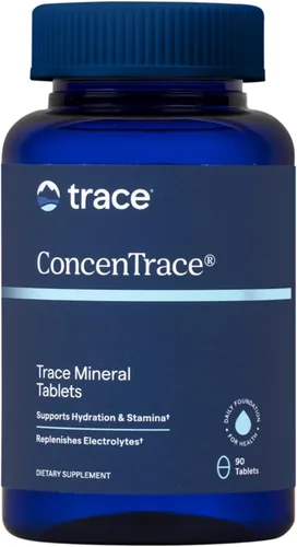 Trace Minerals ConcenTrace Trace Minerals Tablets - Suplemento diario para el bienestar general - Energía natural, fuerza ósea, tejido conectivo