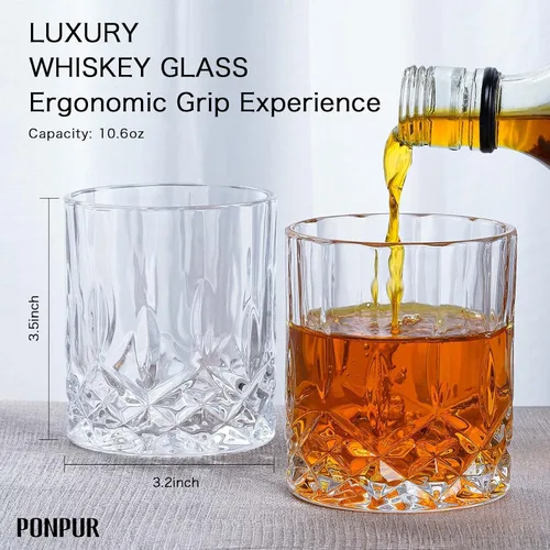 Miniatura 6 de Ponpur 2 decantadores de whisky para regalo de hombre, decantador de globo