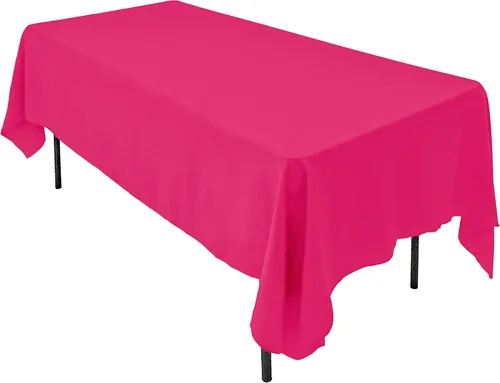 Miniatura 25 de AK TRADING CO. Mantel rectangular de poliéster de 60 x 102 pulgadas, fabricado en Estados Unidos, resistente a las arrugas, ignífugo, duradero