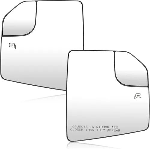 F150 - Espejo de repuesto para espejo lateral izquierdo del conductor + lado derecho del pasajero compatible con Ford f-150 2015 2016 2017 2018 2019