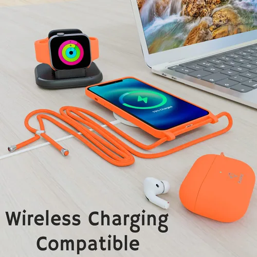 Miniatura 8 de Funda de teléfono con correa cruzada para iPhone 12 Mini, cuerda ajustable, cordón de cuello para cinturón, cordón de separación, resistente a