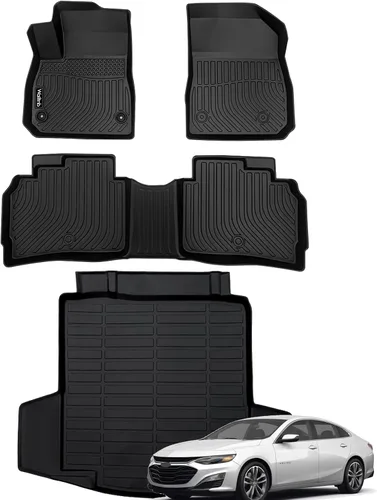 Miniatura 150 de Tapetes de piso para todo clima y forro de carga con respaldo para Chevrolet Suburban de 7 asientos 2021-2025 / GMC Yukon XL de 7 asientos