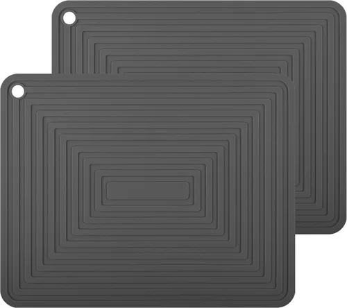 Salvamanteles de silicona para platos calientes, ollas y sartenes, almohadillas calientes para cocina, soportes redondos de silicona para ollas,