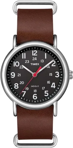 Miniatura 12 de Timex Weekender 38mm Unisex Analog Watch INDIGLO Backlight Adjustable Durable Nylon Fabric Slip Through Strap 24 Hour Time