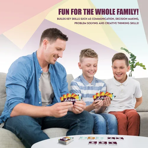 Miniatura 4 de Juego de cartas – El juego Lightning Fast para niños, familias y adultos – perfecto para la noche de juegos en familia / 2-4 jugadores