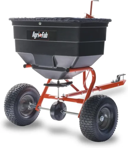 Miniatura 10 de Agri-Fab, esparcidor de semillas tipo remolque, 110 lb Capacidad, Negro