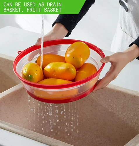 Miniatura 8 de Cubierta contra salpicaduras de microondas para alimentos, protector contra salpicaduras de cocina Micowave, tapa a prueba de platos, apta