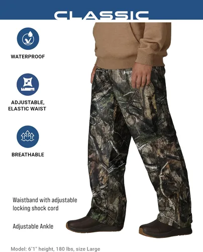 Miniatura 3 de FROGG TOGGS Pantalón de lluvia clásico Pro Action impermeable transpirable para hombre