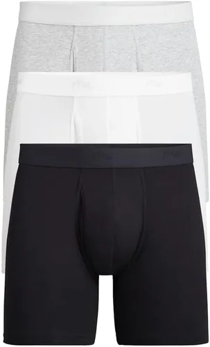 MeUndies Calzoncillos tipo bóxer de algodón elástico para hombre con bragueta - Ropa interior para hombre - Paquete de 3 - Tela exclusiva de Tienda