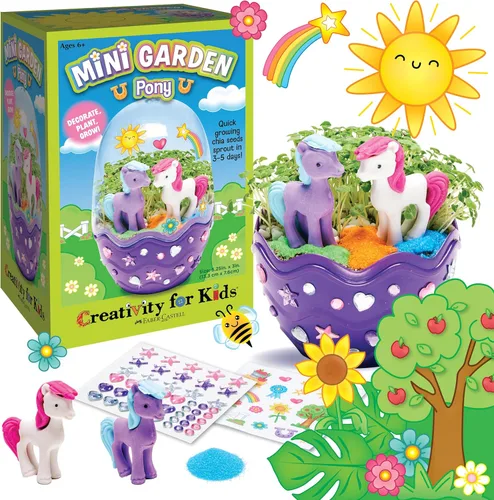 Miniatura 11 de Creativity for Kids Mini Garden - Kit de terrario de unicornio mágico, regalos de unicornio para niñas, manualidades para niños, juguetes