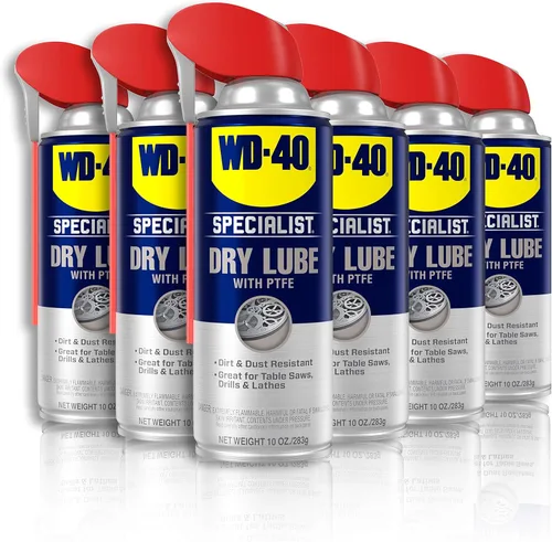 Miniatura 5 de WD-40 Specialist Spray de Grasa de Litio Blanco con Smart Straw que Rocía de 2 Maneras, 10 OZ [Paquete de 6] y WD-40 Specialist Lubricante Seco