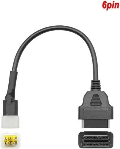 Miniatura 2 de Ajuste para k OBD2 conector motocicleta moto para YA para HON Moto para Suz para Du OBD 2 cable de extensión para Kaw (para Del phi 6pin)