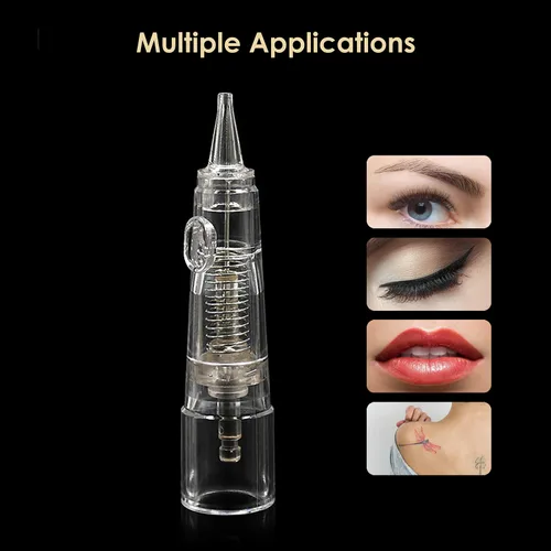 Miniatura 3 de BIOMASER - Agujas de cartucho, 10 agujas de tatuaje para maquillaje permanente, esterilizadas, para máquina de maquillaje permanente, bolígrafo T100