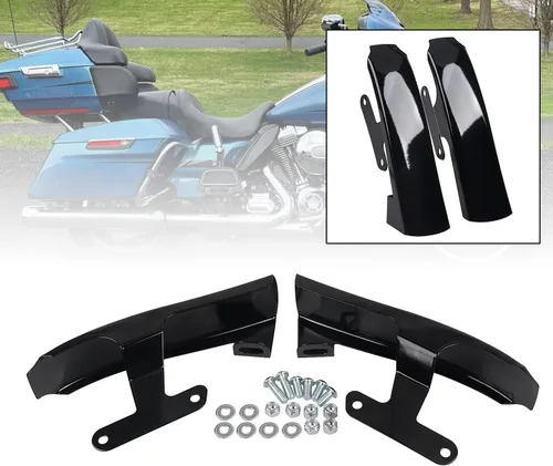Miniatura 4 de Paneles de relleno para guardabarros de motocicleta, color negro brillante, para Harley Touring Road King Electra Glide FLHT FLHR 2009-2013