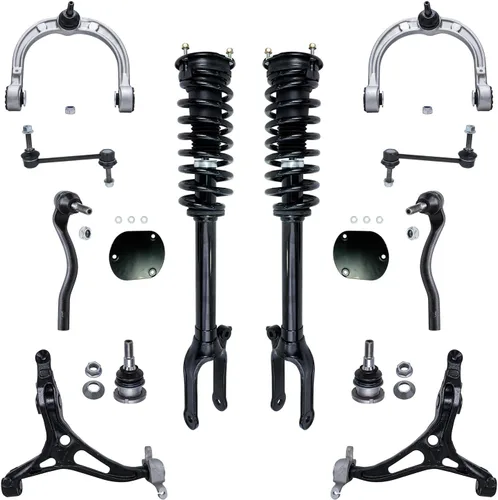 Miniatura 12 de Detroit Axle - Kit de suspensión delantera de 12 piezas para Mercury Grand Marquis Ford Crown Victoria Town Car 2003-2011, 2 brazos de control