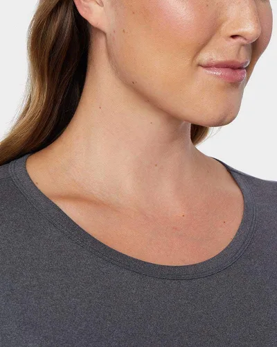 Miniatura 3 de 32 Degrees Heat - Camiseta de manga larga con cuello redondo y cuello redondo para mujer