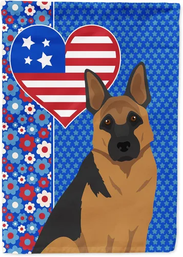 Miniatura 81 de Caroline's Treasures WDK5119GF - Bandera de jardín americana de Airedale Terrier de Estados Unidos, color negro y tostado, bandera decorativa