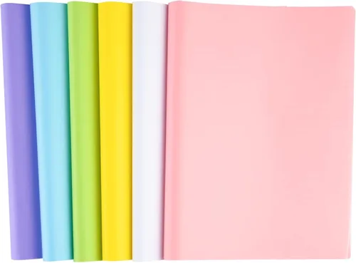 Miniatura 15 de Bouiexye - 60 hojas de papel de seda multicolor, papel de seda arco iris a granel, para envolver regalos, bricolaje, arte, manualidades, flores