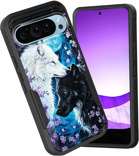 Miniatura 23 de Funda para Pixel 6A, funda híbrida de doble capa resistente a prueba de golpes de policarbonato duro de silicona suave TPU para Google Pixel 6A