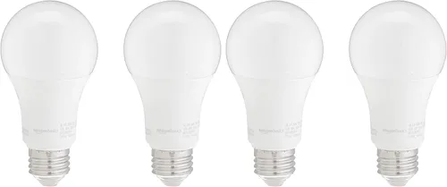 Miniatura 10 de Bombillas LED A19 de Amazon Basics, equivalente a 100 vatios, luz blanca de día (5000K), 15W de eficiencia energética, no regulable, duración