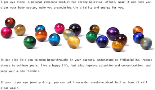 Miniatura 2 de Natural AAA Royal Blue Tiger Eye Stone Beads Pulsera Hombres Buddha Charm Pulseras Pulsera Stretch Pulsera Mujer Joyería