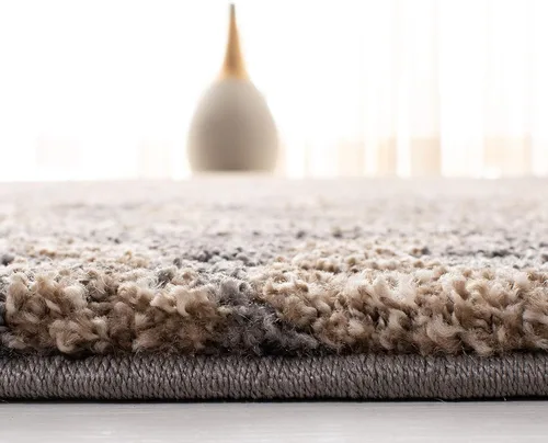 Miniatura 4 de Safavieh Florida Shag Collection SG462-1113 Alfombra afelpada de pasillo, crema y beige., Polipropileno, Crema / Beige