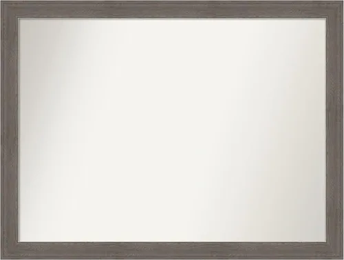 Miniatura 82 de Amanti Art Espejo de pared personalizado no biselado (24.5 x 24.5 pulgadas), marco gris marrón alta, varios tamaños personalizados, espejo de baño