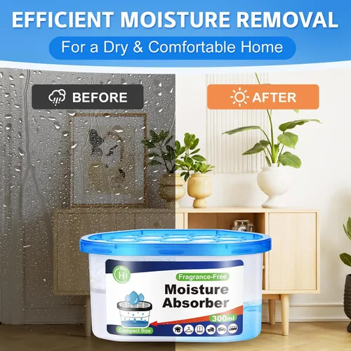 Miniatura 6 de CHMI Paquete de 20 absorbentes de humedad, atraen y atrapan el exceso de humedad de tu baño, cocina, armario, elimina olores a humedad, eliminador