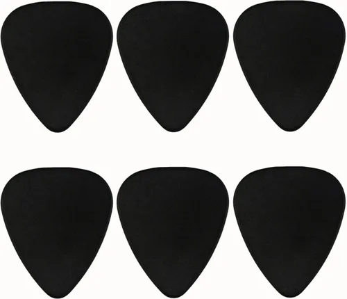Miniatura 5 de Púas de plástico ABS para guitarra o bajo, calibre medio de 0.028 in, forma 351, paquete de 50 Rojo