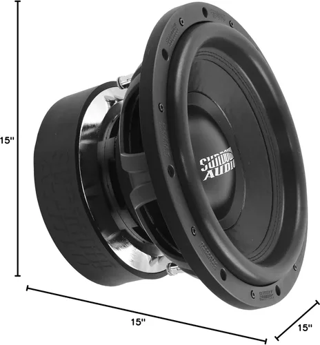 Miniatura 5 de Sundown Audio Subwoofer dual U-12 V2 D4 de 12 pulgadas, 1750 W, serie U de 4 ohmios