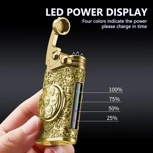 Miniatura 5 de BABOBIU Encendedor eléctrico USB recargable a prueba de viento con arco tecnología sin llama para velas de interior, chimenea, campamento al aire