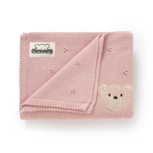 Miniatura 10 de mimixiong Manta de algodón orgánico para bebé, de punto neutro, suave, para cuna, cuarto de bebé, bebé, bebé, niña, 40 x 30 pulgadas (verde)
