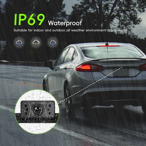 Miniatura 4 de Cámara de respaldo para camión, automóvil, IP68, impermeable, visión nocturna, líneas de rejilla para automóviles, caravanas, camiones, tractores