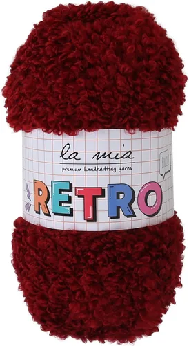 Miniatura 16 de 1 Skein La Mia - Ovillo de lana rizado retro esponjoso para tejer y hacer ganchillo, 80% acrílico, 3.53 oz (3.5 onzas) / 328.1 ft (109 yardas)