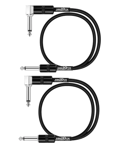 Miniatura 9 de Cable de conexión de guitarra de 6 pulgadas, cables de pedal de efecto de guitarra de 5.9 in, en ángulo