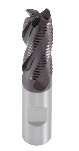 Miniatura 9 de Accusize Industrial Tools Fresa de Extremo de Desbaste M42 8% Cobalto TiAlN Diente Estándar, 3/4'' por 3/4'' por 1-5/8'' Longitud Flt, 1102-0034