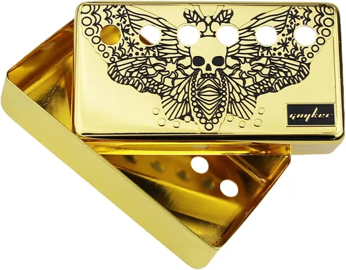 Miniatura 7 de Guyker Humbucker - Cubierta de pastilla (1.969 in/2.047 in de distancia entre varas) – Puente de cuproníquel y pastillas para el cuello, piezas