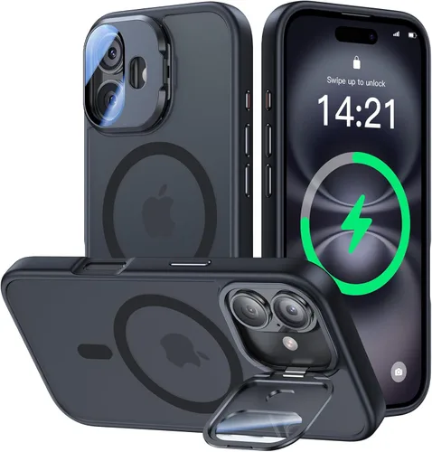 Miniatura 60 de VOFATA - Funda magnética para iPhone 17 Pro Max, cubierta para cámara con soporte, protección completa para la cámara, compatible con MagSafe