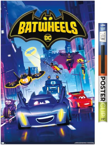Miniatura 15 de DC Comics - Póster de pared con diseño de ruedas para TV, 34 pulgadas de largo x 22.4 pulgadas de ancho, versión premium sin marco