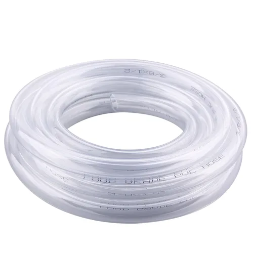 Miniatura 35 de DERNORD Manguera de vinilo flexible transparente de PVC, 1/4" DI X 3/8" DE, 100 pies de largo, para uso alimentario