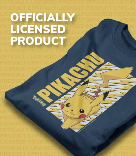 Miniatura 5 de HYBRID APPAREL - Pokémon - Pika Pika Scared - Camiseta recortada de mezcla de algodón para jóvenes