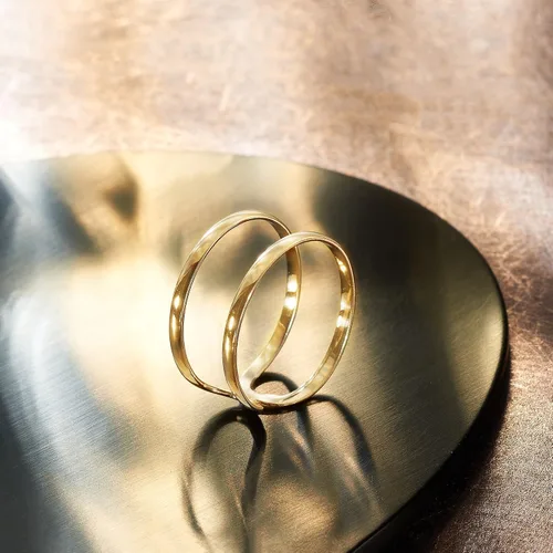 Miniatura 4 de RS Pure by Ross-Simons 14kt Yellow Gold 2-Band Open-Space Ring