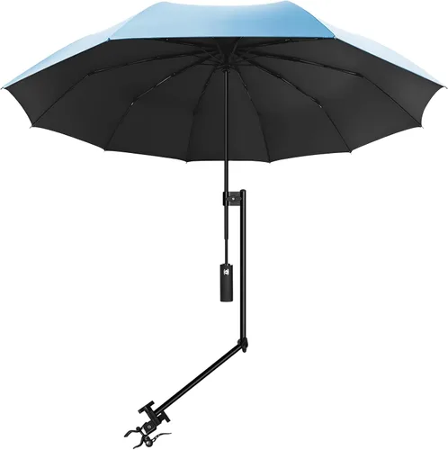 Miniatura 48 de XLINGZA Sombrilla de playa UPF 50+ con abrazadera universal ajustable