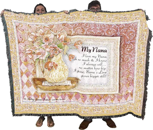 Miniatura 14 de Pure Country Weavers - Cobija con flecos de algodón, tejida, 72 x 54