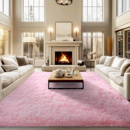 Miniatura 8 de qulint Alfombras de área de 5 x 7 pies para sala de estar, alfombra suave y esponjosa para dormitorio, alfombra de habitación de niños grandes, Gris
