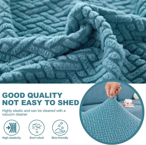 Miniatura 3 de MIFXIN Funda mágica para sofá, funda elástica universal para cojín seccional en forma de L, protector de muebles para diván