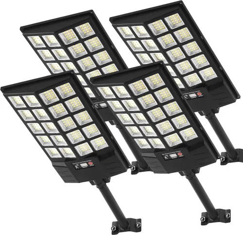 Miniatura 13 de Luz Solar de Calle al Aire Libre Impermeable, Luz Solar con Sensor de Movimiento, Luz LED Solar del Atardecer al Amanecer para Inundación de JZ4-2PC