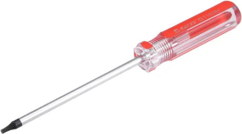 uxcell Destornillador Torx, destornillador de estrella magnético de seguridad T10 de 0.118 in con eje CR-V de 4 pulgadas